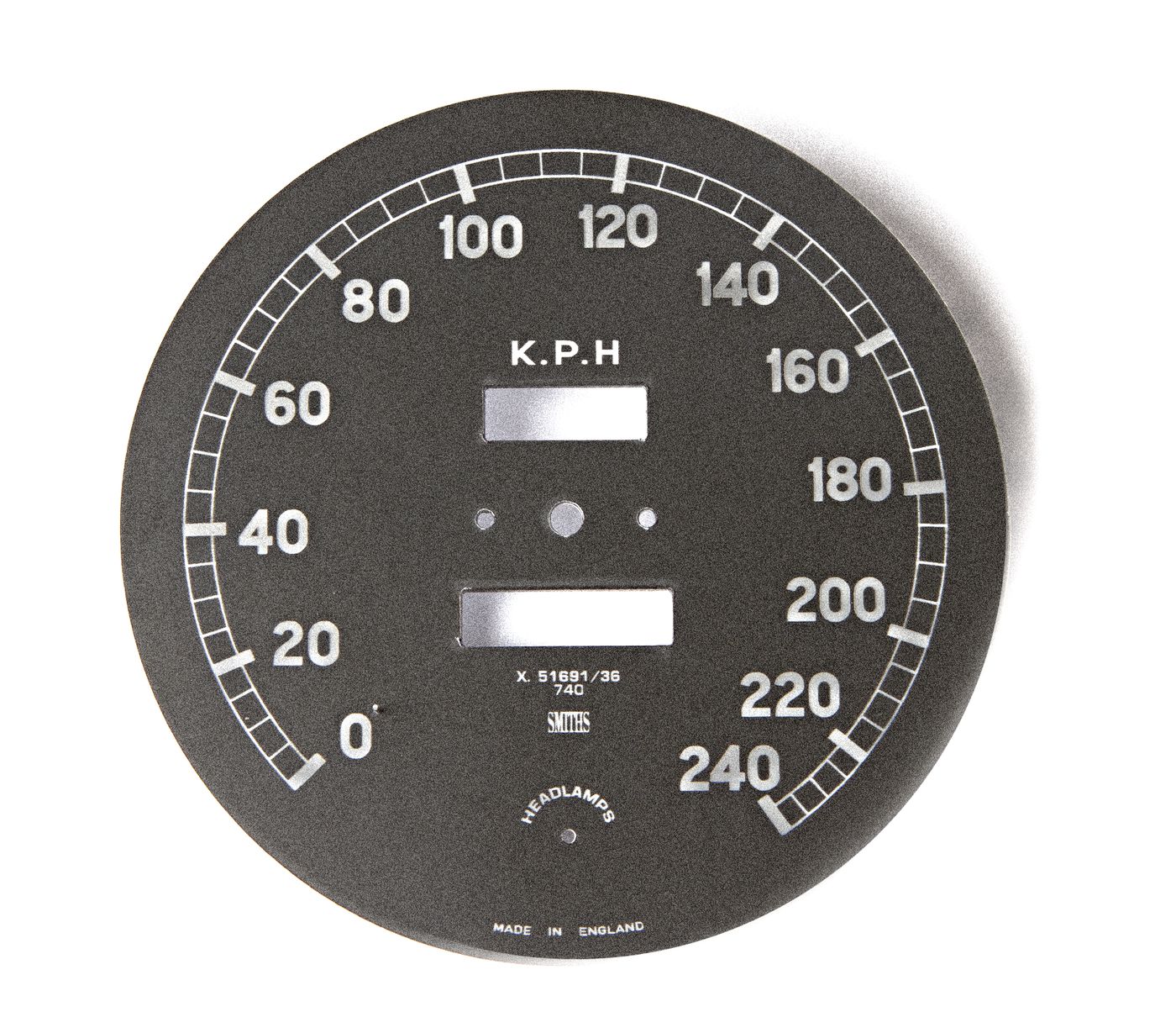 Tachoscheibe
Speedometer face
Disque compteur de vitesses
Tacho
