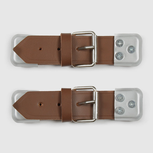 Bonnet pins, leather straps and valve caps