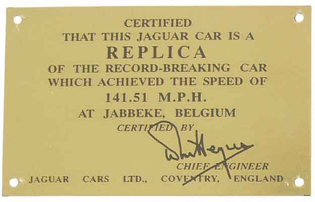 Jaguar Metallschild